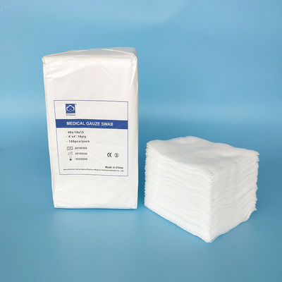 Non Sterile and Sterile  Medical Gauze Swab, 5x5cm 7.5x7.5cm 10x10cm, 8ply 12ply 16ply, 100% Cotton Wound Dressing Pad